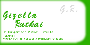 gizella rutkai business card